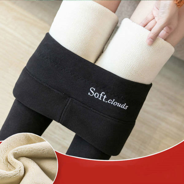 Women's High Waist Plus Velvet Thick Slim Slimming Leggings - globaltradeleader