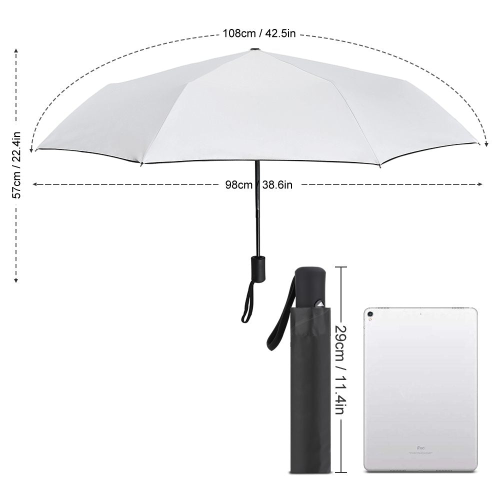 3 Fold automatic umbrella (inner vinyl/outer printing)