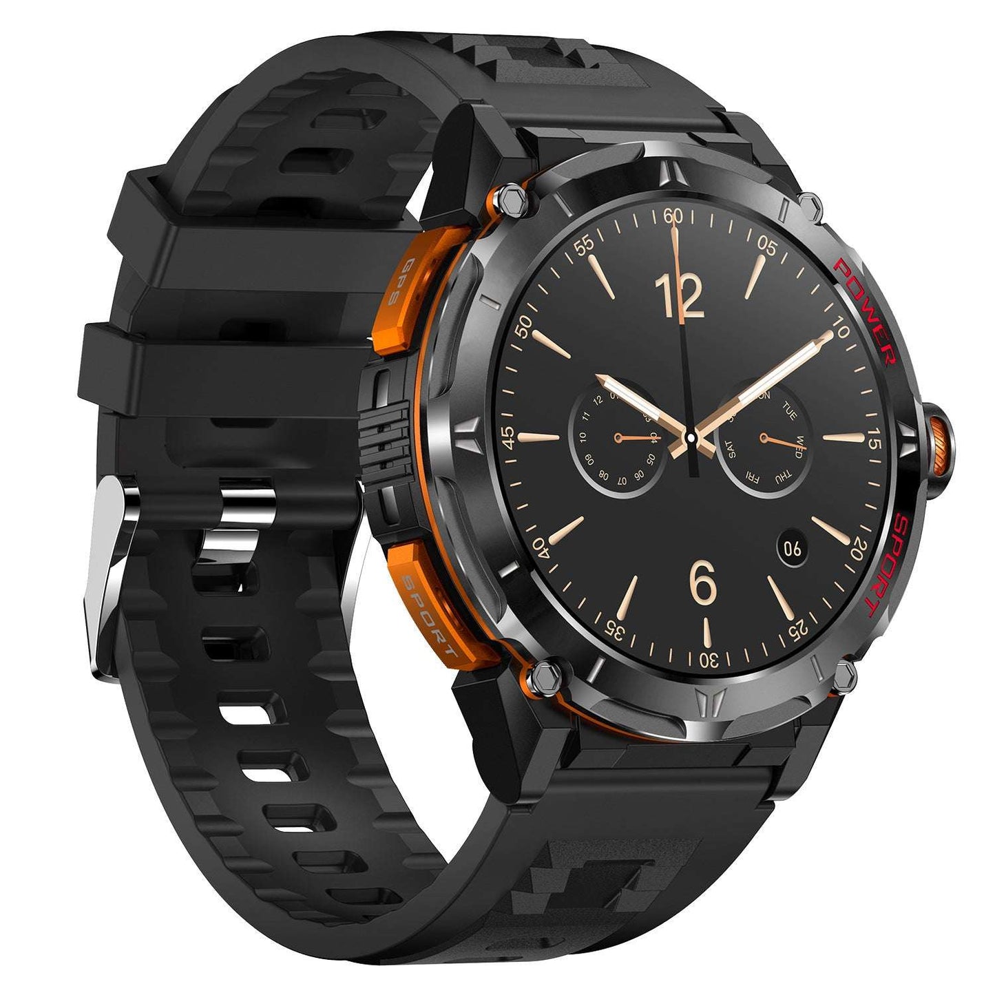 New Y18 Smart Watch 143-inch Blood Oxygen GPS Altitude Pressure Monitoring - globaltradeleader