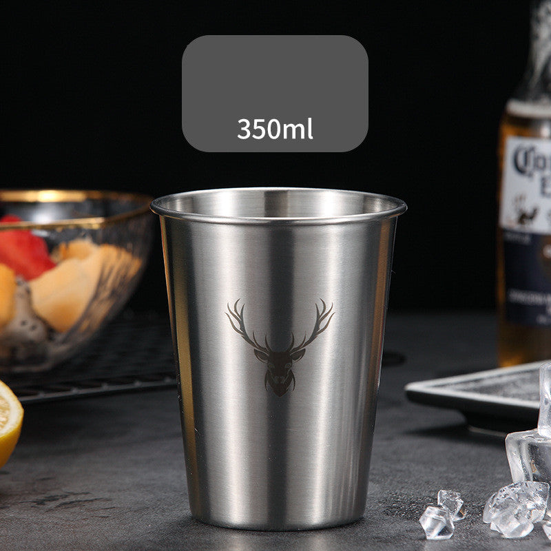 304 Stainless Steel Drop-proof Household Beer Mug