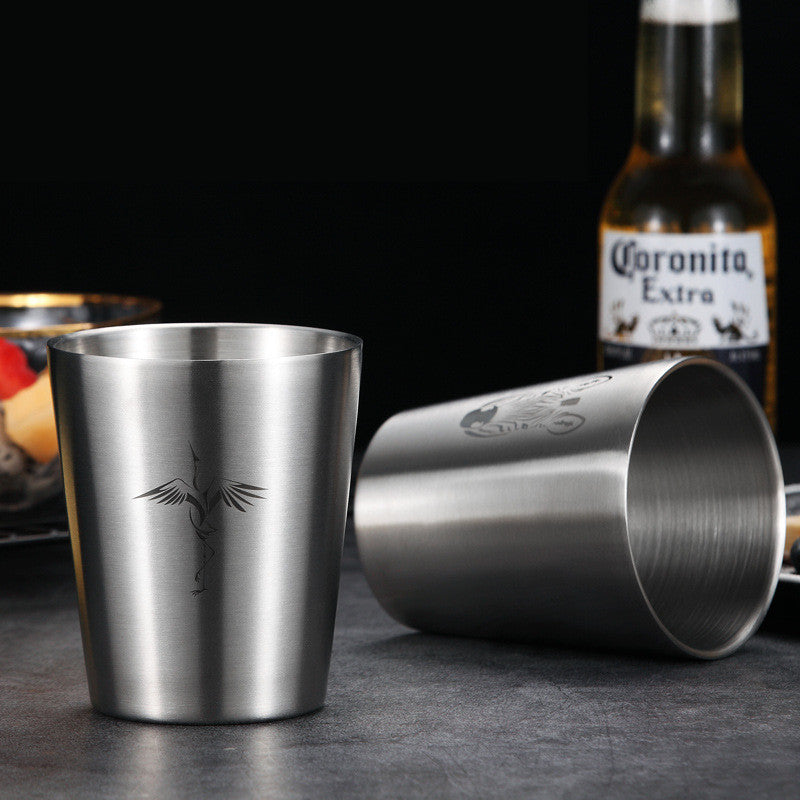 304 Stainless Steel Drop-proof Household Beer Mug