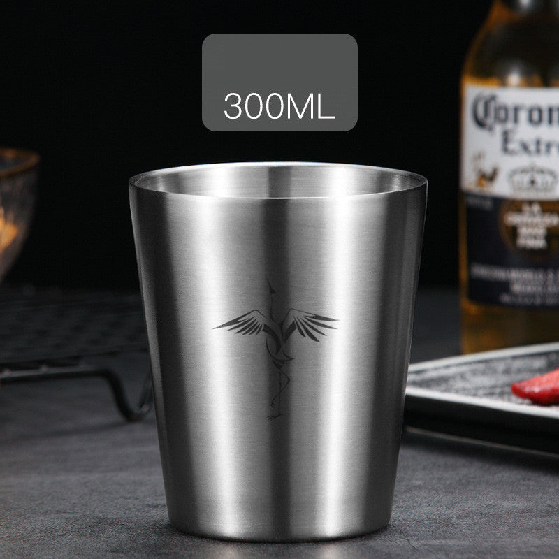 304 Stainless Steel Drop-proof Household Beer Mug