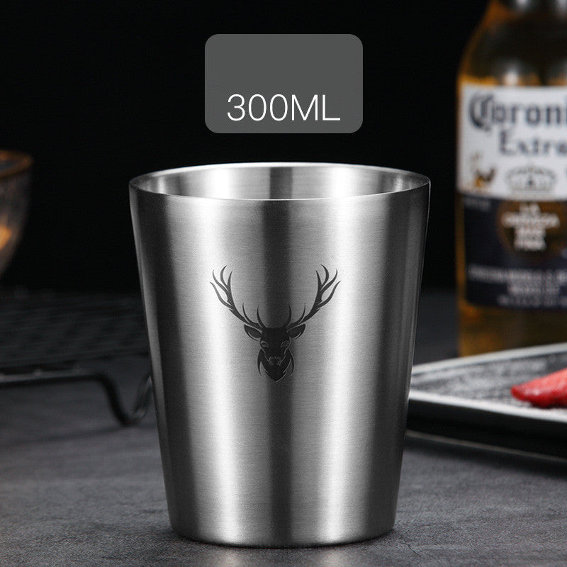 304 Stainless Steel Drop-proof Household Beer Mug