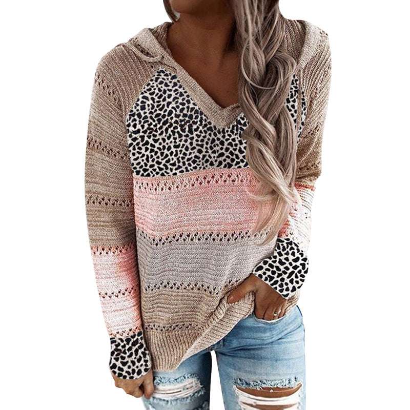 Ladies Color Block Sweater Top - globaltradeleader