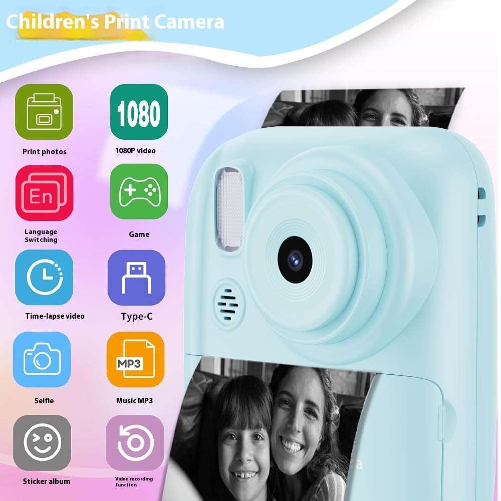 Children's Toy Digital Camera Photo HD Printable Camera - globaltradeleader