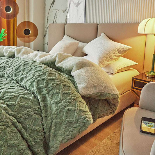 Double-layer Thickened Blanket Lambswool Sofa Blanket Office Nap Air Conditioner Children Quilt - globaltradeleader