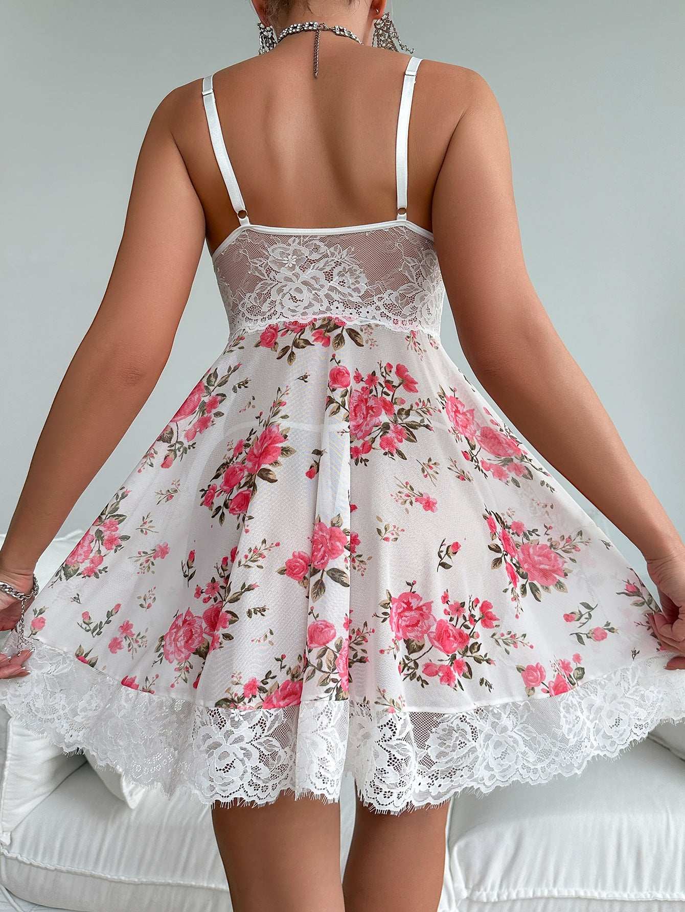 Sexy Flowers Embroidered Lace Underwear Suit - globaltradeleader