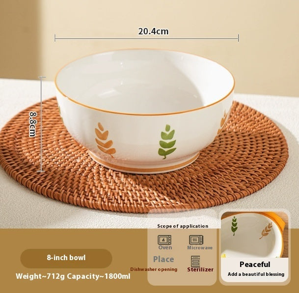 Deep Plates Dinner Plate High Sense Underglaze Tableware - globaltradeleader