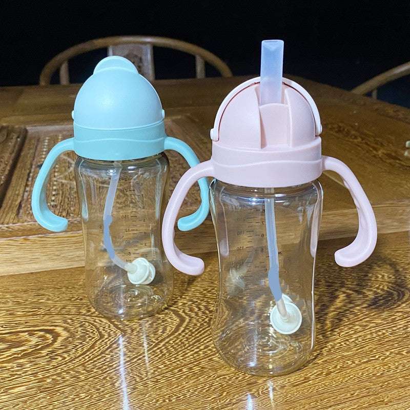 Baby PPSU Straw Cup Children's Drinking Bottle Household Straight Drink