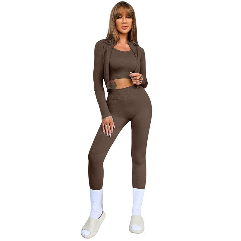 New Solid Color Sleeveless Sports Suit Women - globaltradeleader