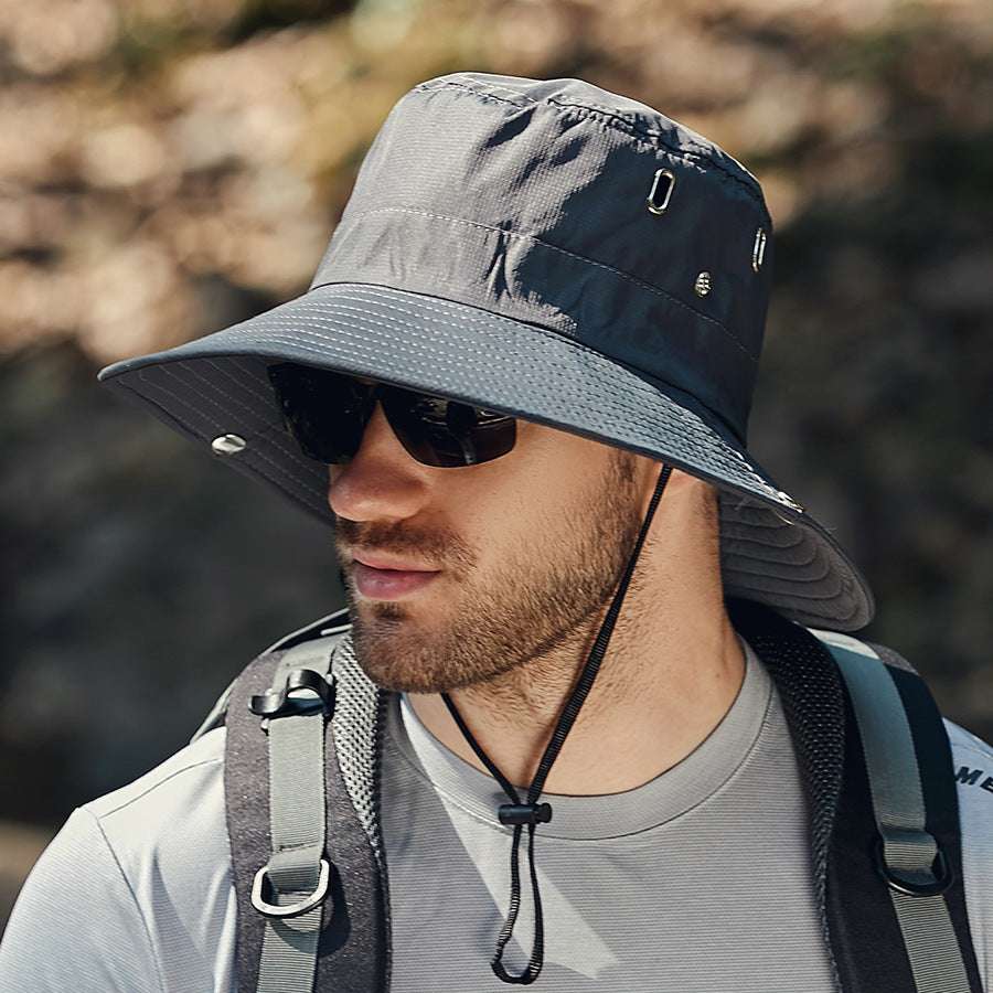 Summer New Men's Sun-shade Big Brim Sun Protection Hat - globaltradeleader