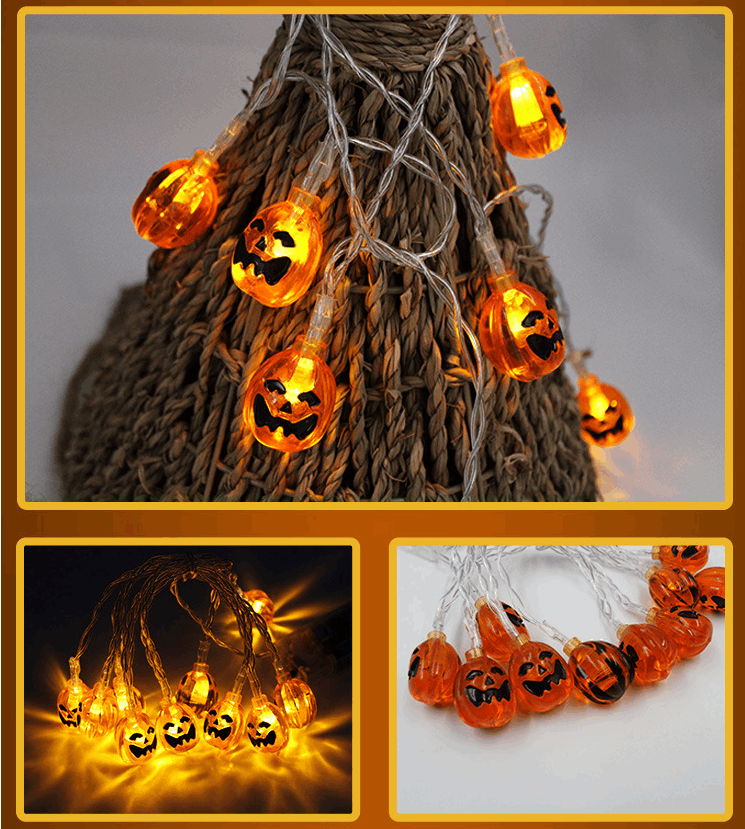 Halloween Decoration Pumpkin Light LED String Lights Lantern