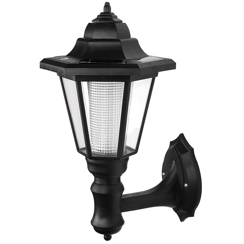 Outdoor solar hexagonal wall light, wall light, garden light - globaltradeleader