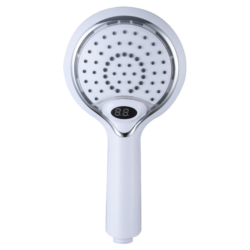 Temperature Display Three-Color Digital Display Shower Head - globaltradeleader