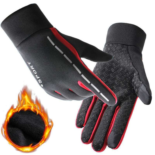 Reflective outdoor cycling gloves