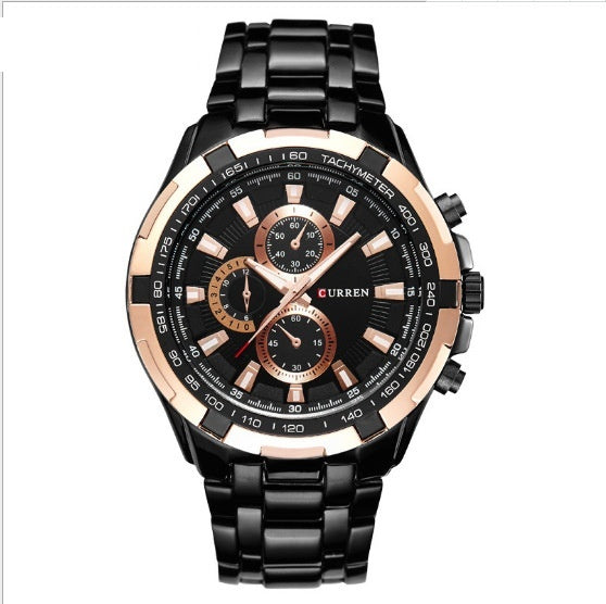 Men's Watch Business Steel Belt Quartz Watch - globaltradeleader