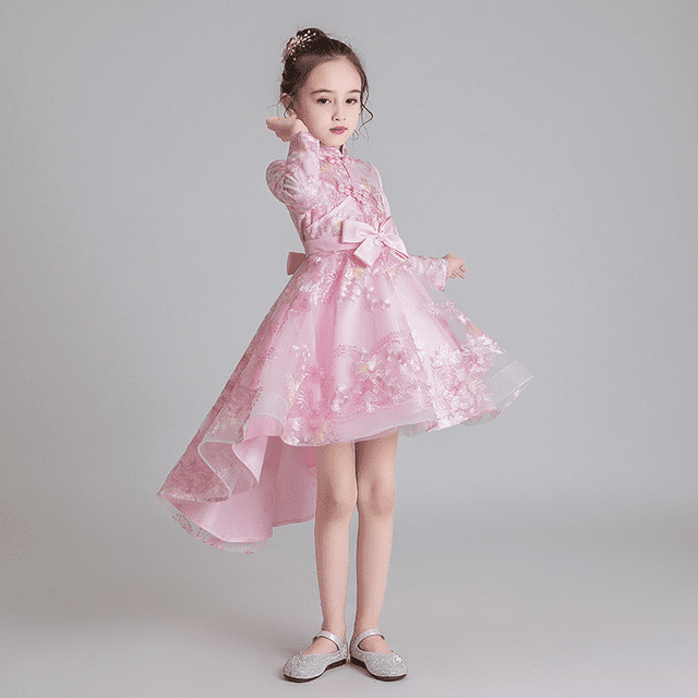 Children's national style cheongsam trailing dress skirt