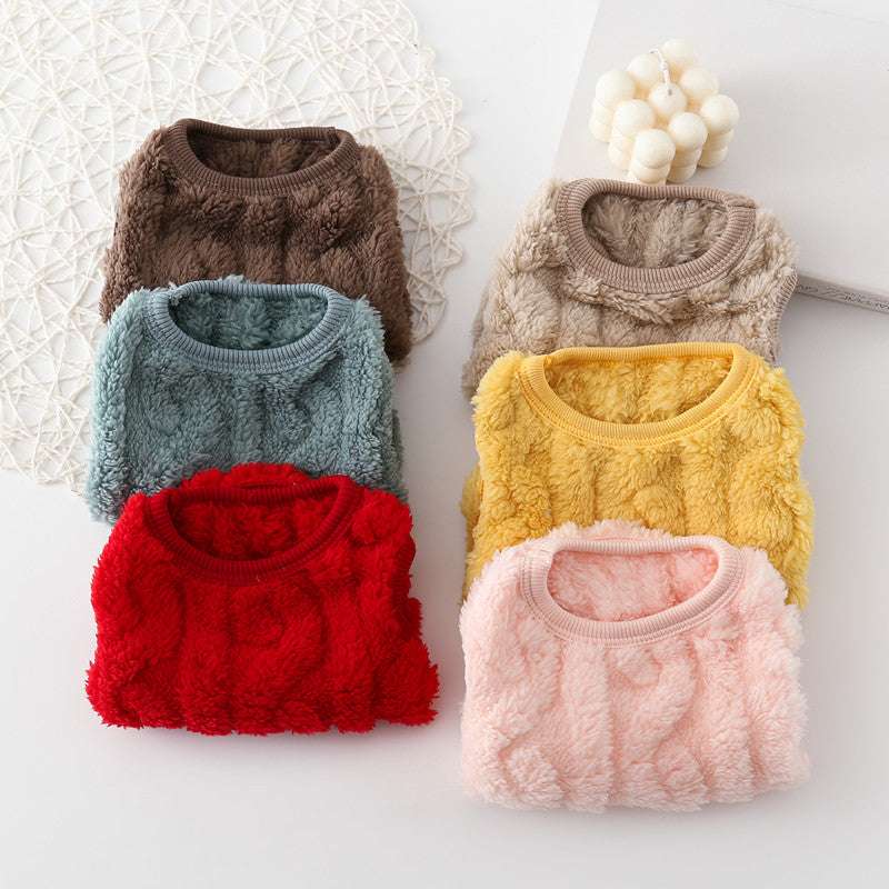 New Pet Clothes Dog Warm Cotton Vest Double Sided Fleece