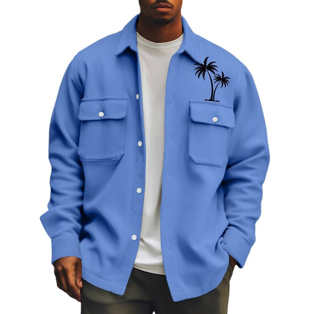 Men's Solid Color Basic Jacket Coat Plus Size Casual - globaltradeleader