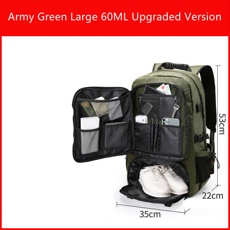 Extra Large Travel Bag Men's Outdoor Mountaineering Leisure Super Large Capacity Travel Shoulders - globaltradeleader