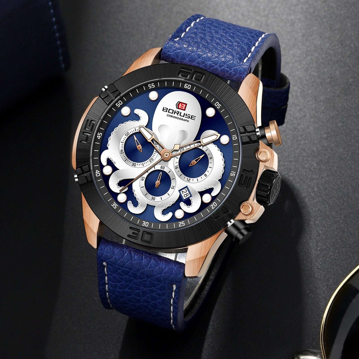 Octopus Waterproof Watch Men's Luminous Quartz Watch