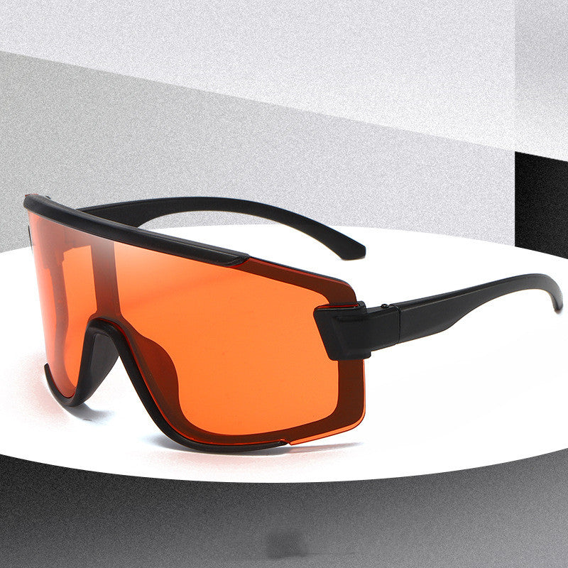 Men's Sunglasses Trendy Colorful Big Frame Sports Women's Outdoor Cycling Glasses