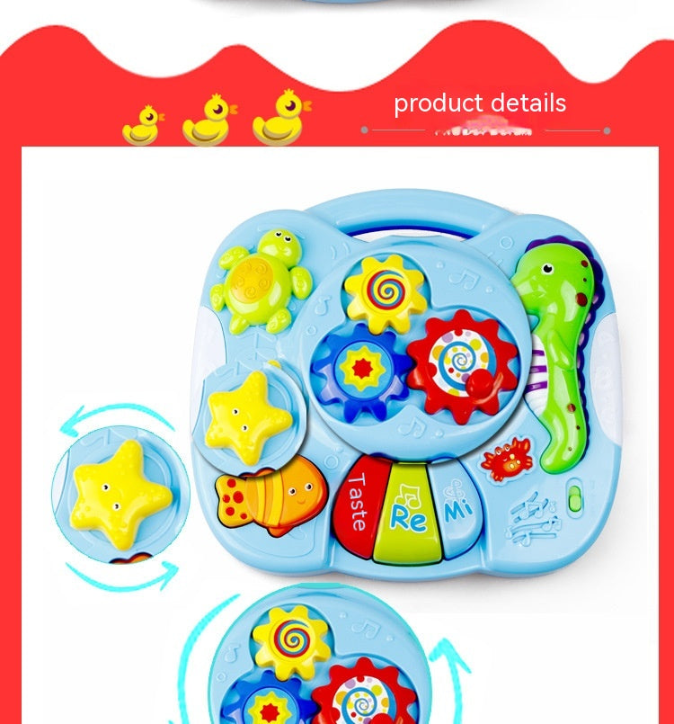 Early Education Study Table Light Music Marine Animal Study Table Parent-child Interaction Cognitive Toy - globaltradeleader