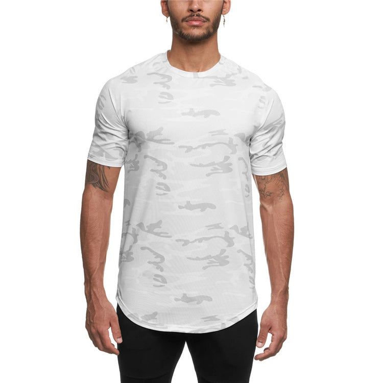 Fitness Top Running Training Camouflage Quick Drying T-Shirt - globaltradeleader