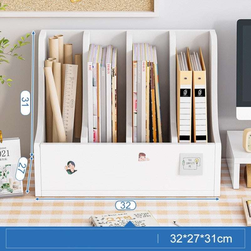Bookshelf Desktop Office Folder Storage Rack - globaltradeleader