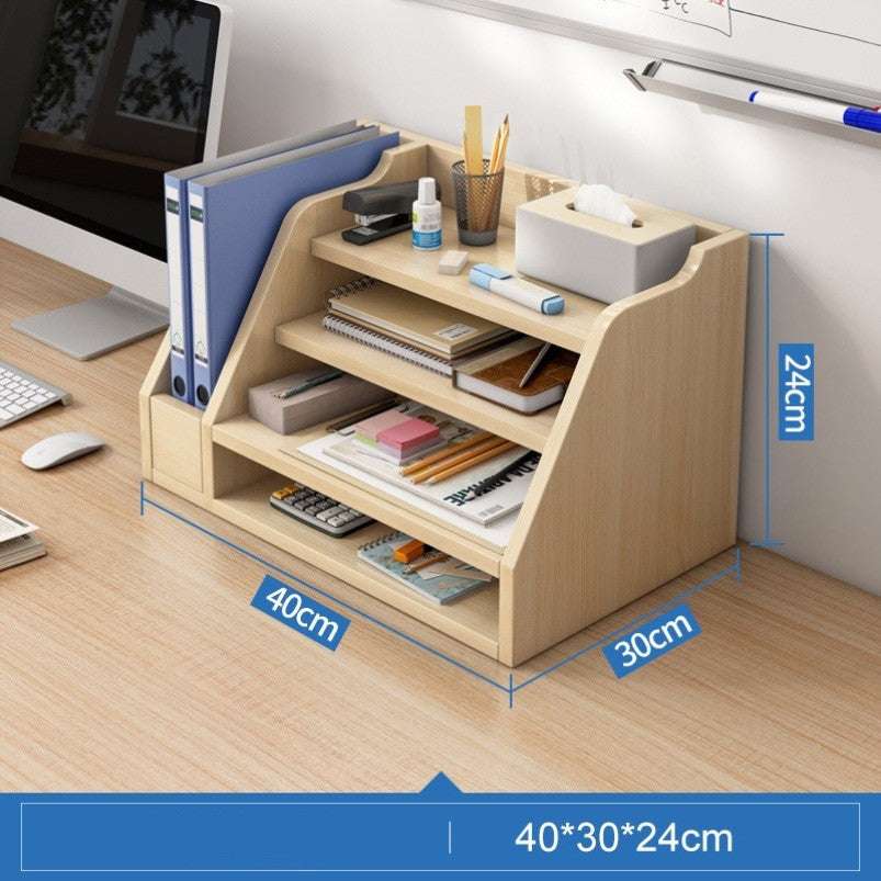 Bookshelf Desktop Office Folder Storage Rack - globaltradeleader