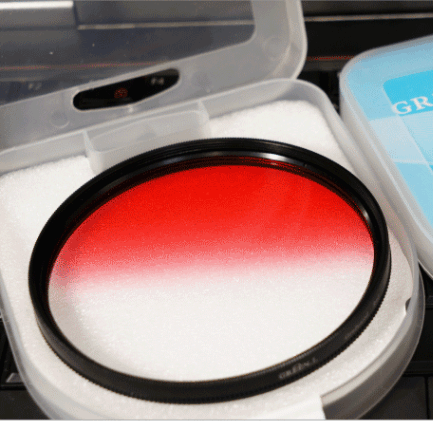 Circular Tapered Glass, Orange, Blue Red Tea, Red Tea And Red 37 82mm Camera Filter Can Be Used To Customize Photographic Equipment Accessories