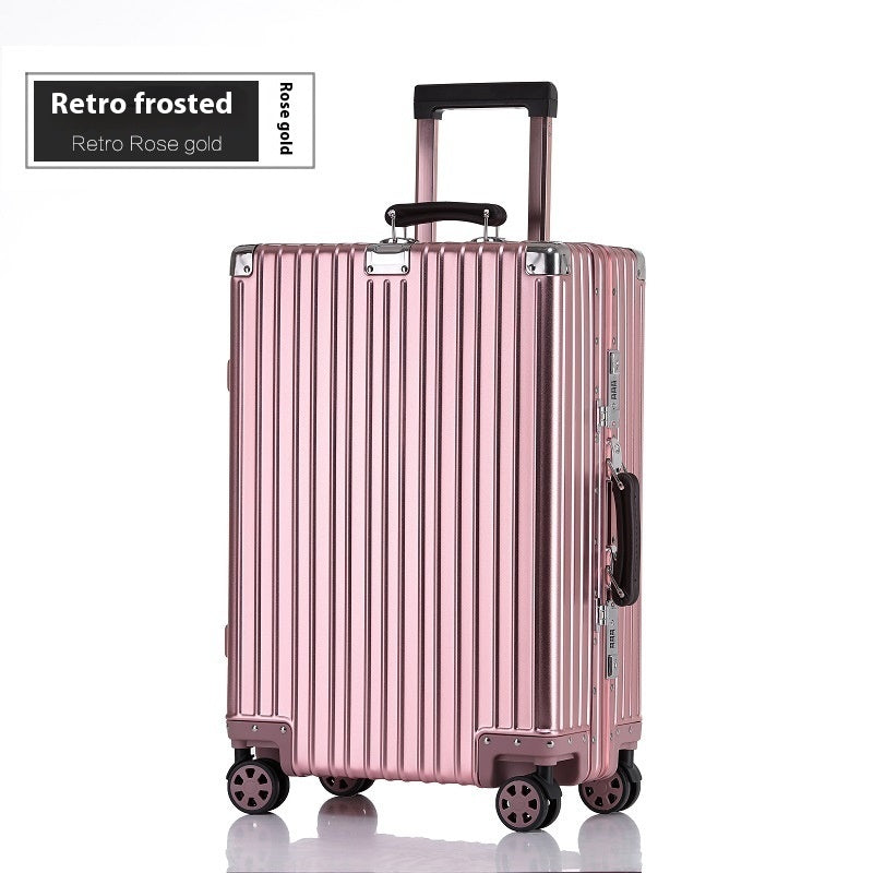 Aluminum Magnesium Luggage Password Trolley Case - globaltradeleader