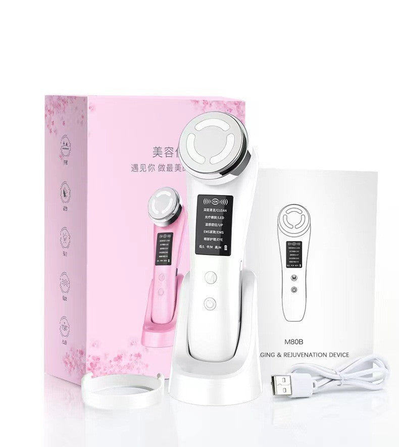 Household Color Light Beauty Instrument Micro-current Facial Massage Cleaning - globaltradeleader