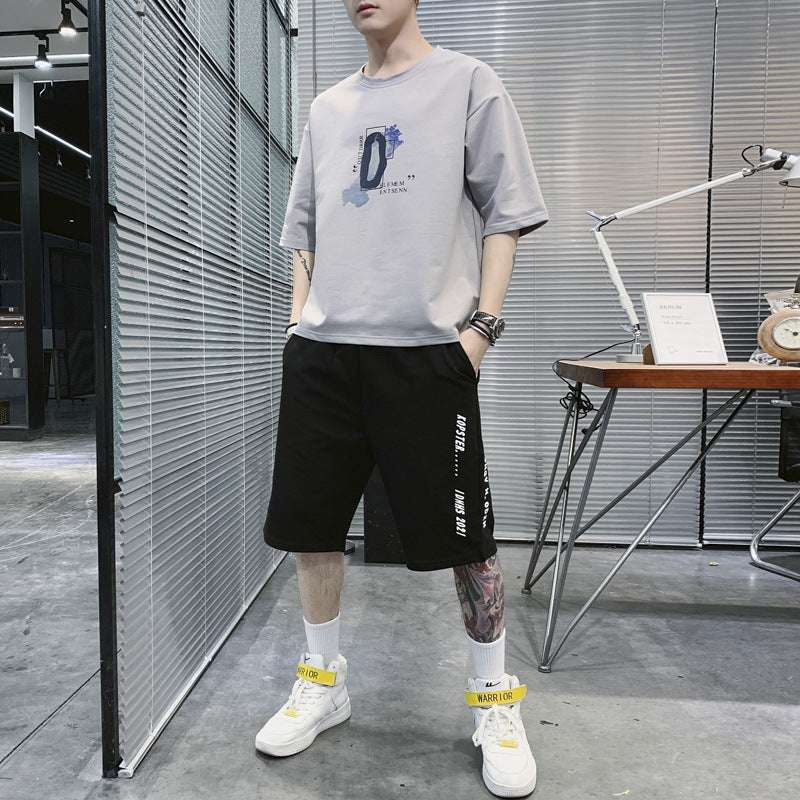 Summer Sportswear Men's T-shirt Suit