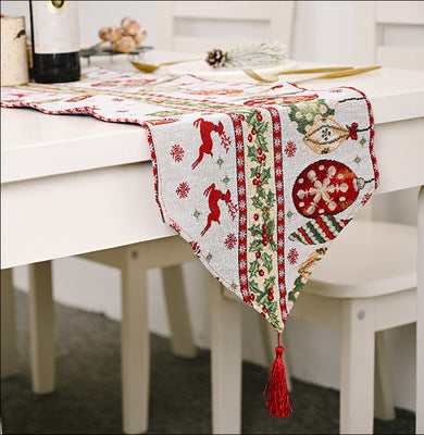 Christmas decorations knitting cloth table flag - globaltradeleader