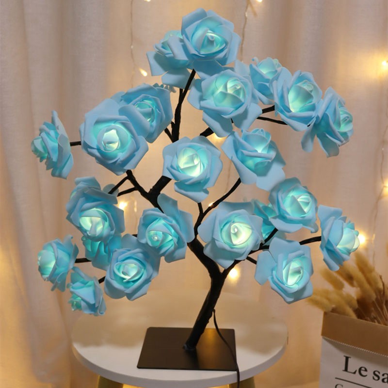 Bedroom Room Rose Tree Lamp Decoration - globaltradeleader
