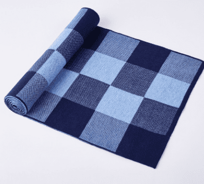 Men's scarf wool plaid scarf scarf winter scarf processing wholesale gift ladies knitting stitching