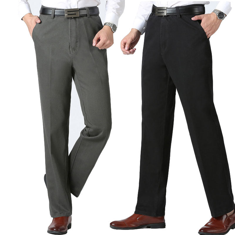 Middle-aged and elderly men's nine-point casual pants - globaltradeleader