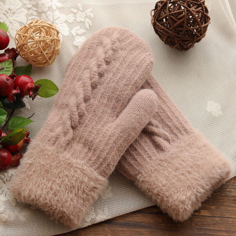 Women's Winter Warm And Cute Riding Gloves With Velvet - globaltradeleader