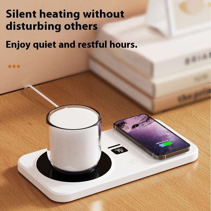 Multifunctional Home Smart Thermal Cup Pad Wireless Charging Heating Base - globaltradeleader