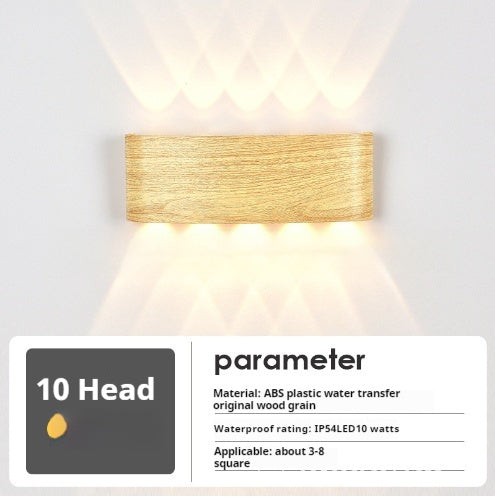 Bedside Lamp Personality Solid Wood Wall Lamp - globaltradeleader