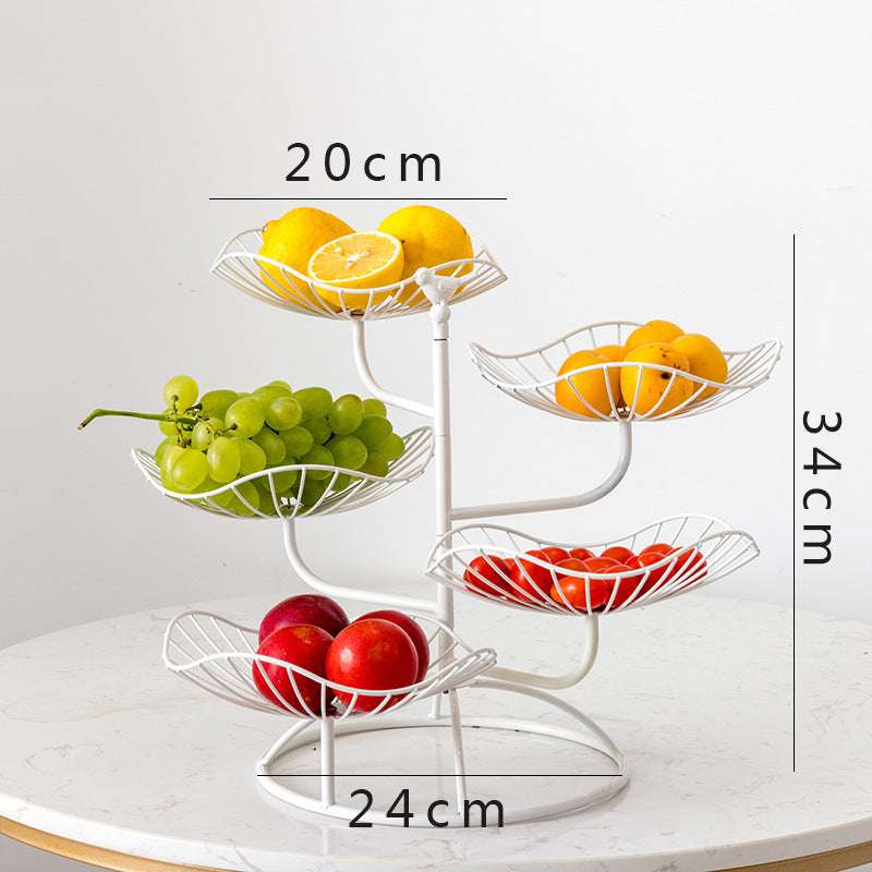 Multi-layer fruit tray living room household acrylic dried fruit tray - globaltradeleader