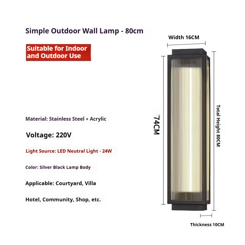 Outdoor Wall Lamp Waterproof Stainless Steel - globaltradeleader