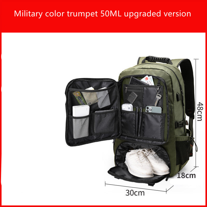 Extra Large Travel Bag Men's Outdoor Mountaineering Leisure Super Large Capacity Travel Shoulders - globaltradeleader