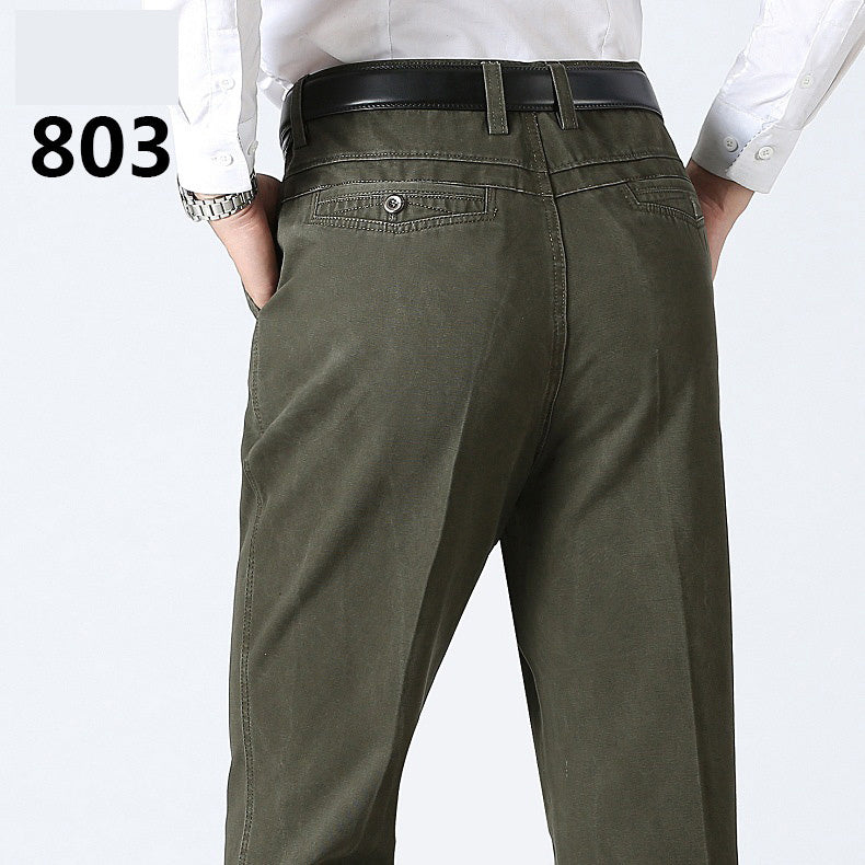 Middle-aged and elderly men's nine-point casual pants - globaltradeleader