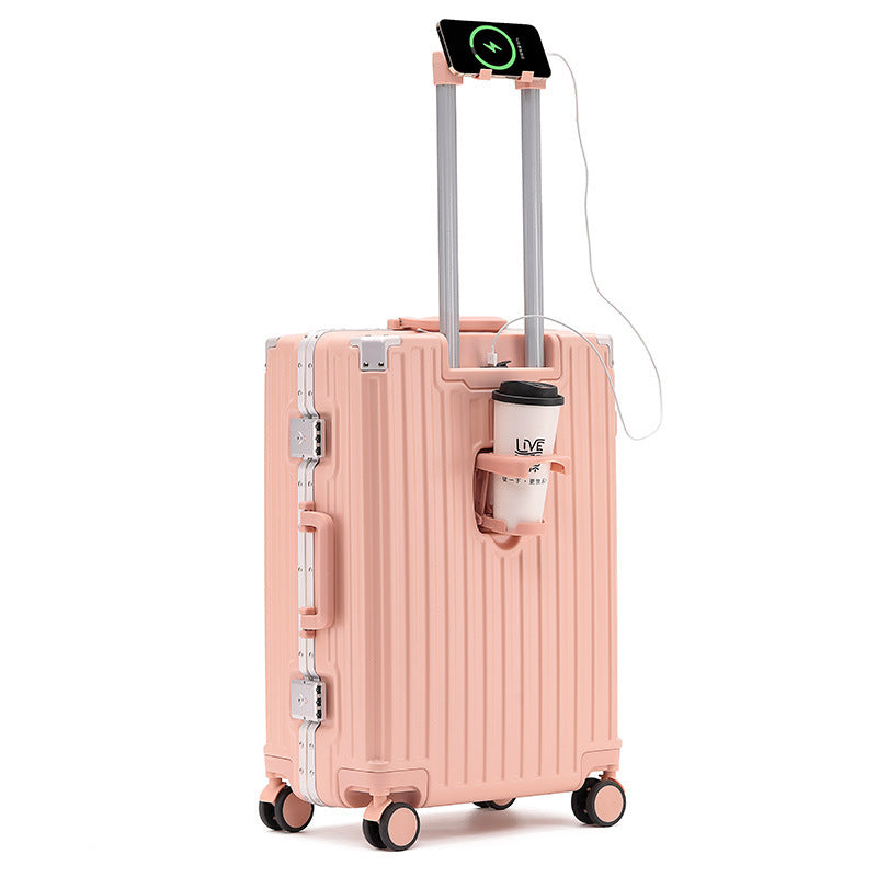 Aluminum Frame Luggage Solid Extra Thick And Durable Trolley Case - globaltradeleader