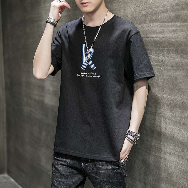 New Hong Kong Fashion Brand Cotton Short Sleeve T-shirt - globaltradeleader