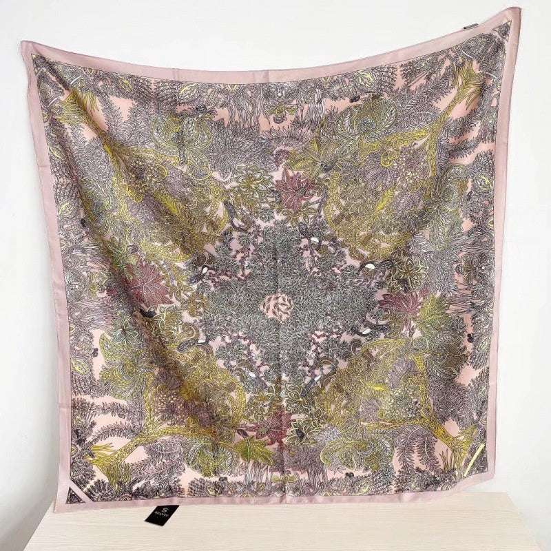 Women's Silk Scarf Strap Retro Tube Top Sun Protection