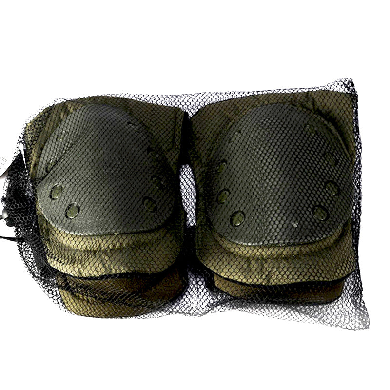 Outdoor Tactical Knee And Elbow Protection 4-piece Military Fan Sports Protective Gear