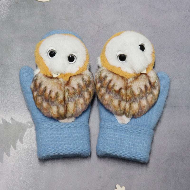 Winter Women's Plush Cartoon Animal Gloves - globaltradeleader
